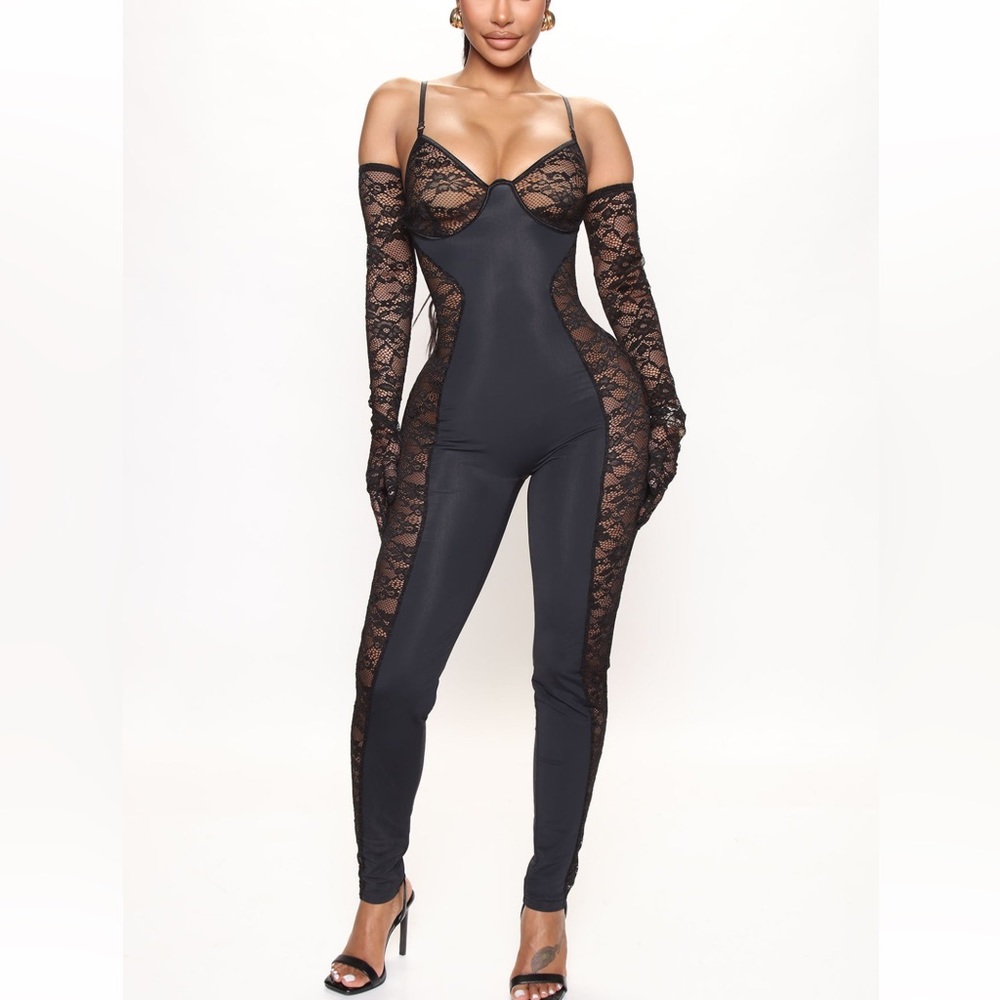FashionNova Black Jumpsuit